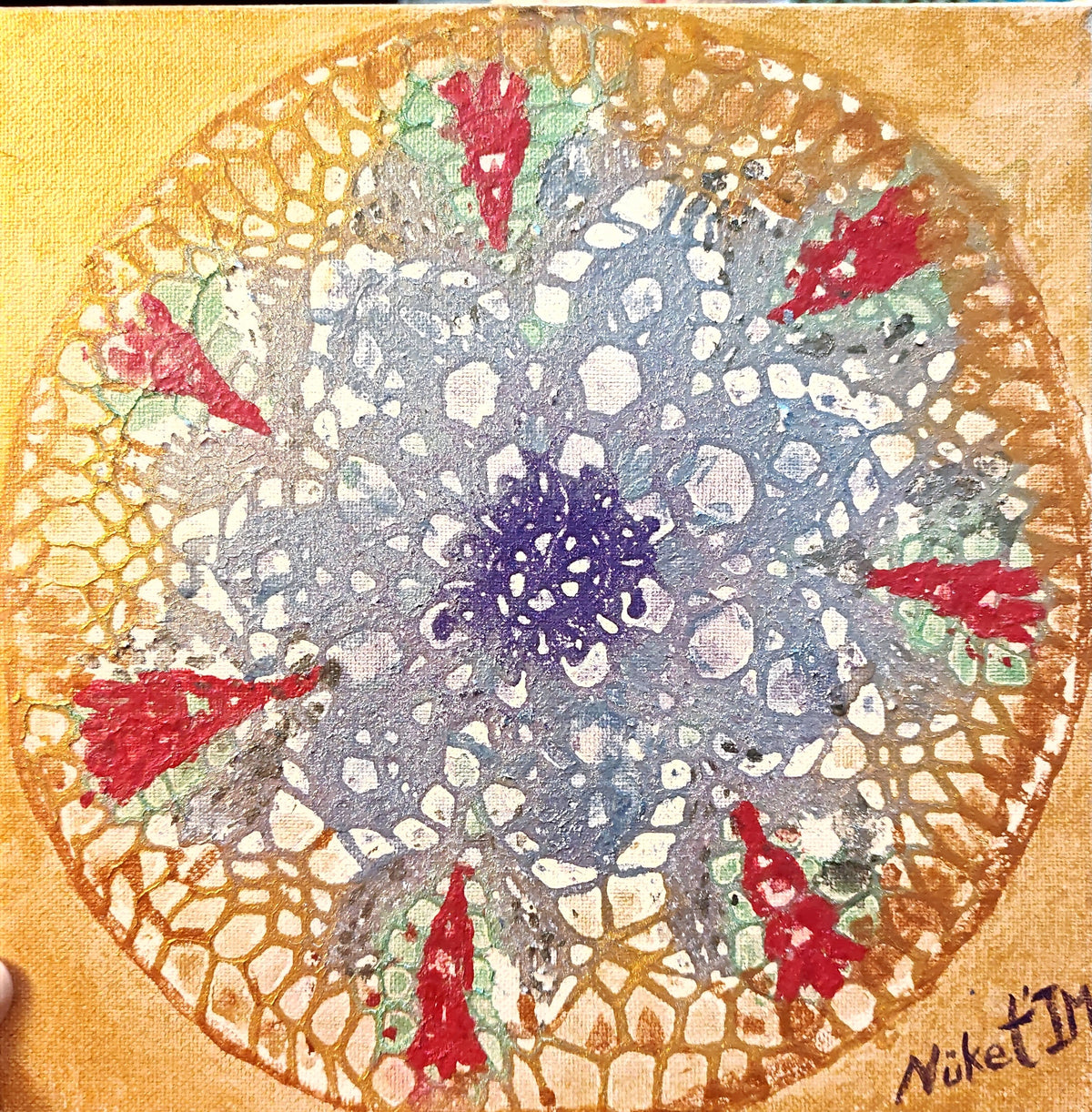 Écho Texturé – Pièce Unique sur Toile