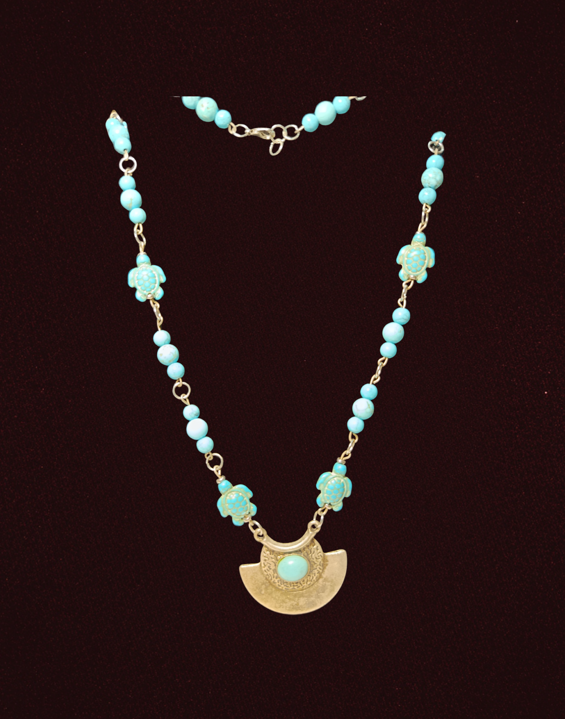 Collier « Les Tortues Bleues »