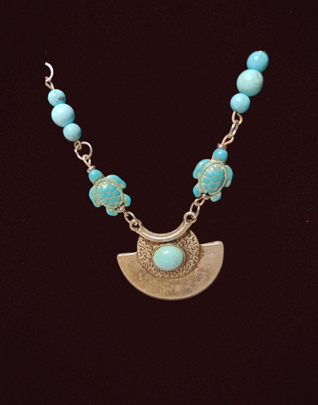 Collier « Les Tortues Bleues »