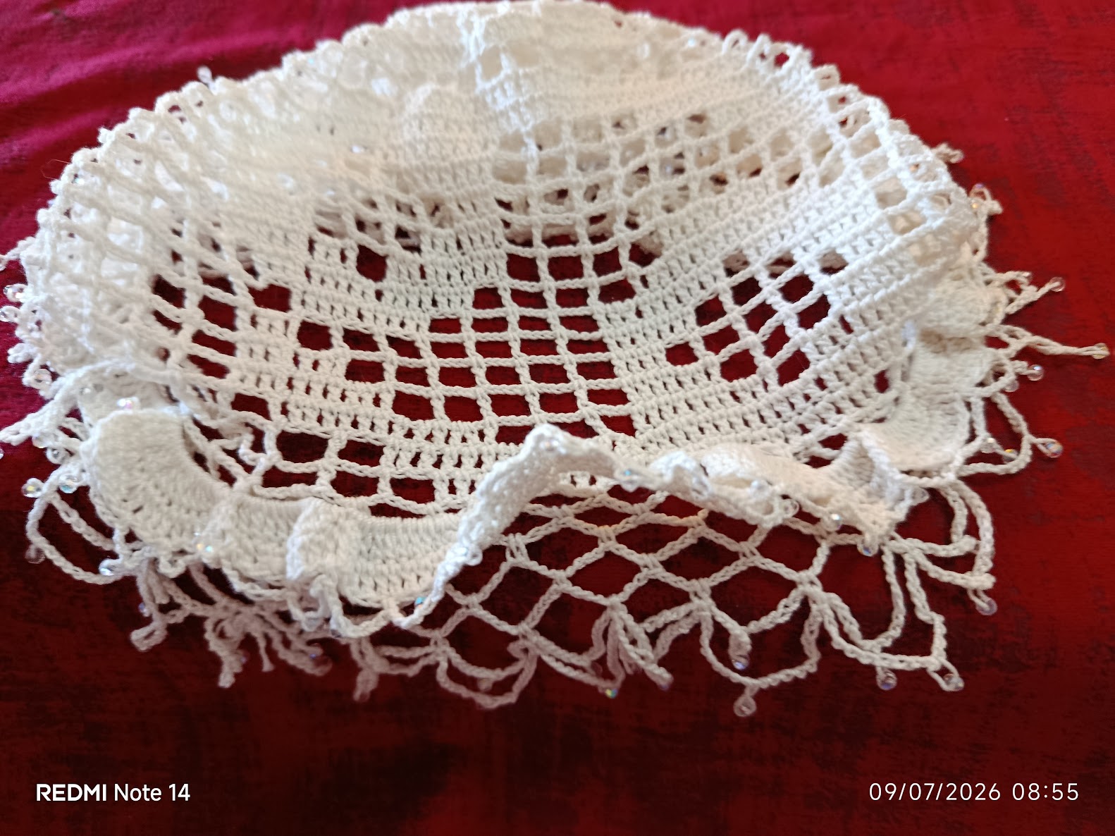 Bonnet / Chapeau ajouré au crochet - Signe Astrologique "Cancer"