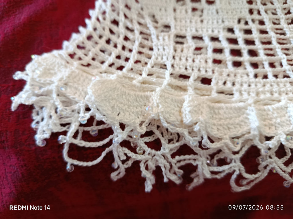 Bonnet / Chapeau ajouré au crochet - Signe Astrologique "Cancer"