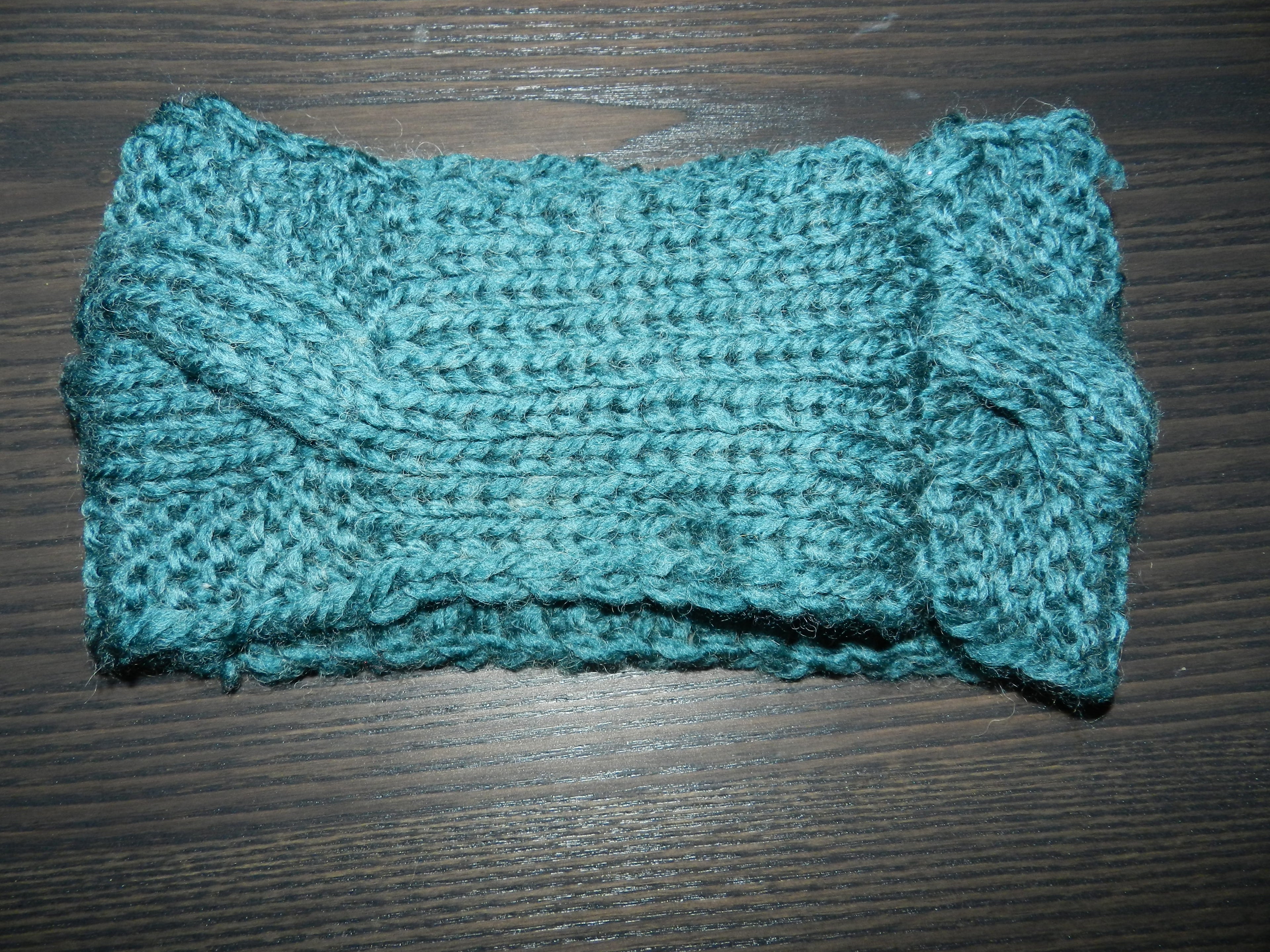 Crochet "Bandeau vert forêt"