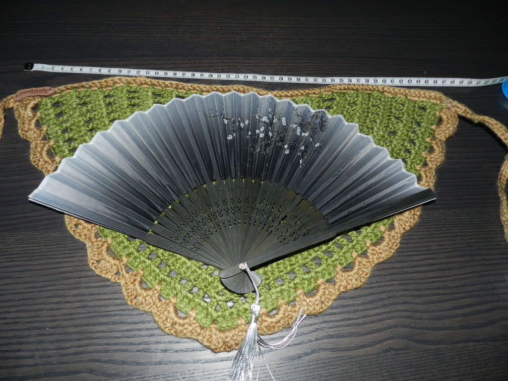 Bandana Crochet Vert
