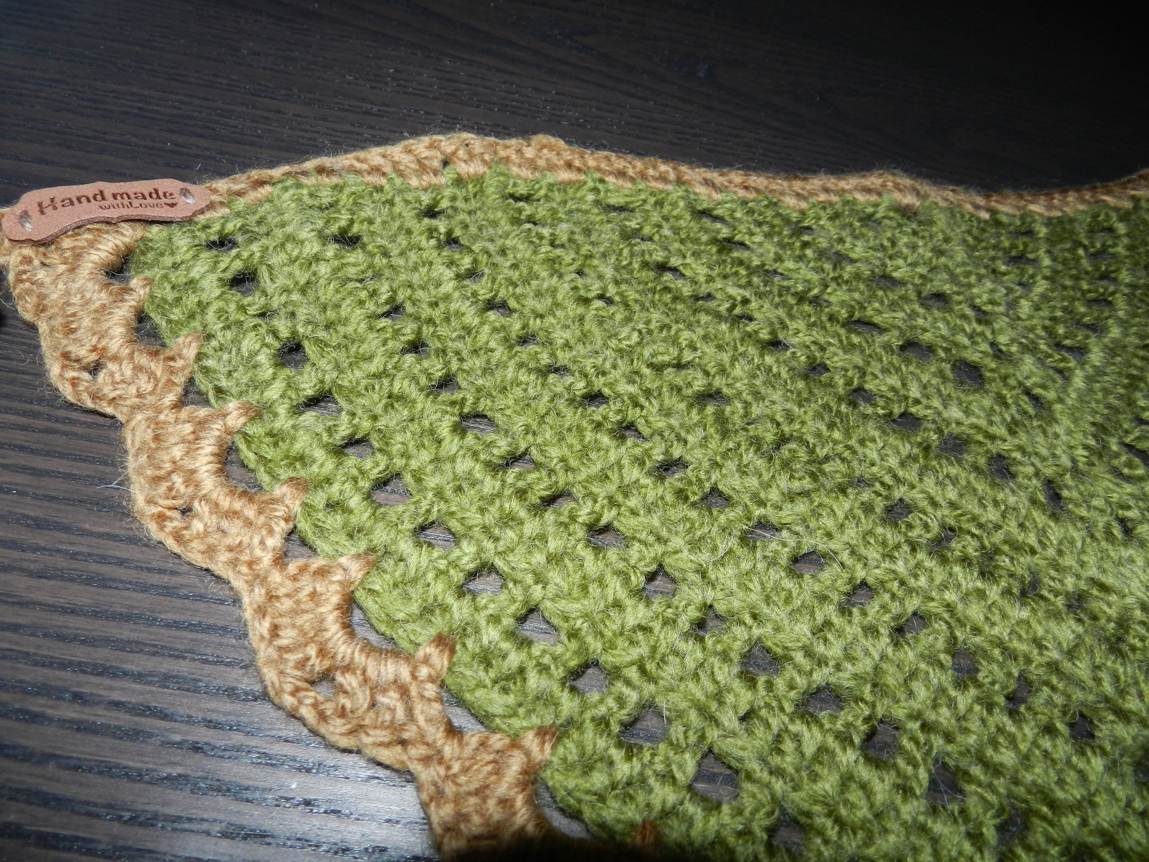 Bandana Crochet Vert