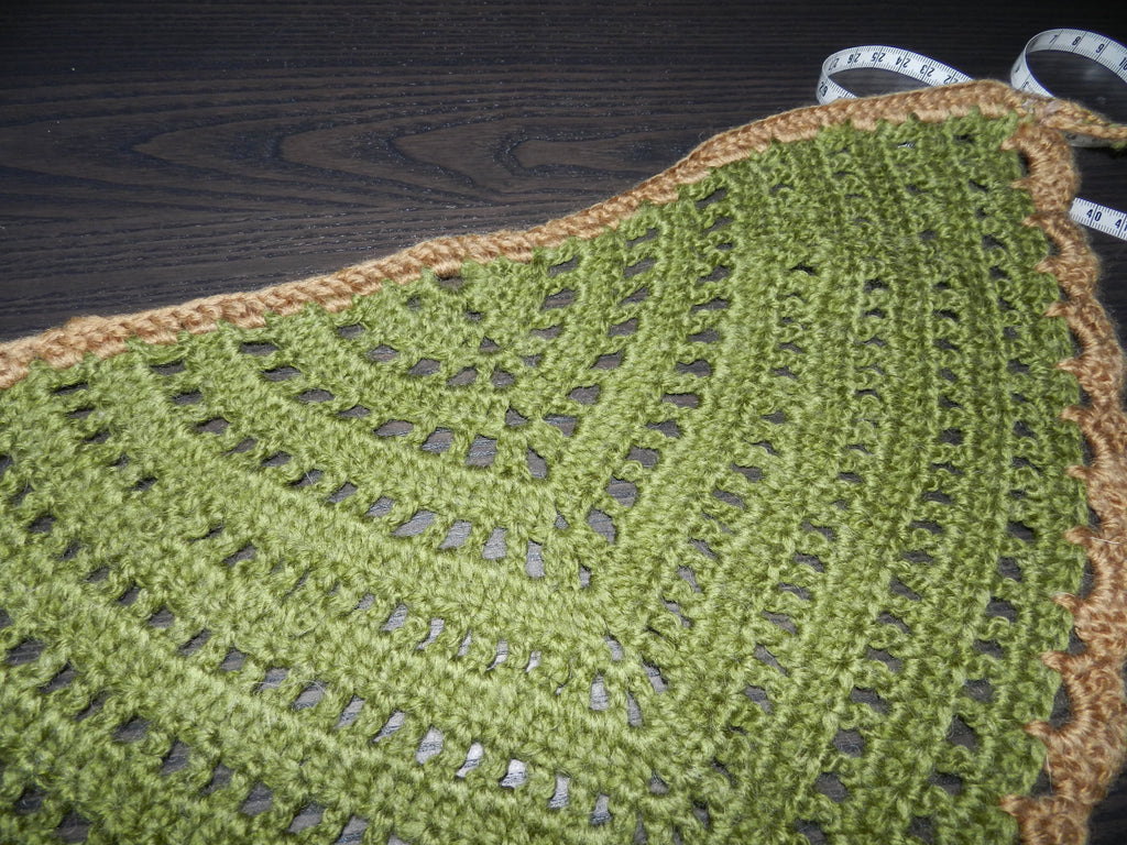 Bandana Crochet Vert
