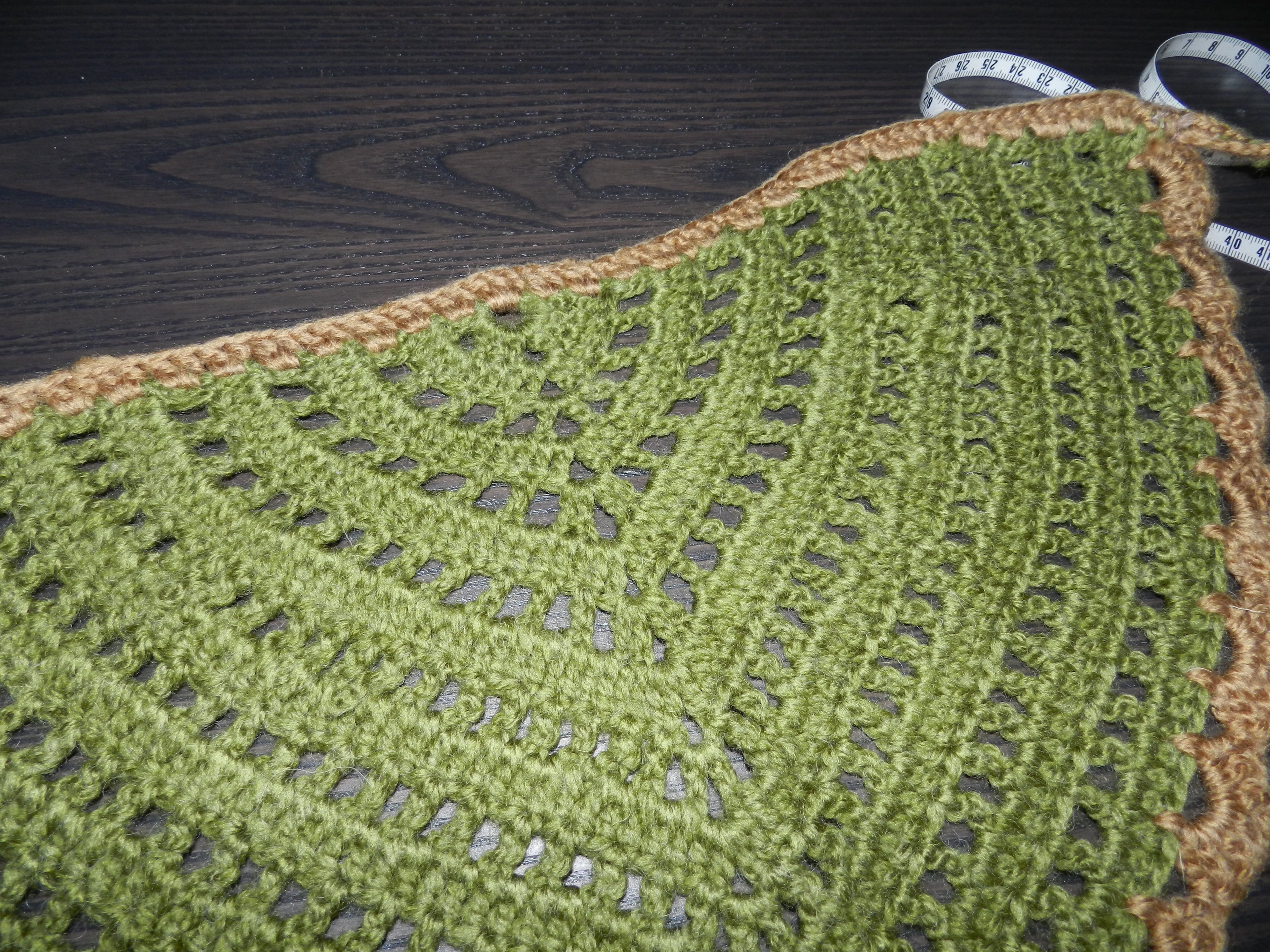 Bandana Crochet Vert