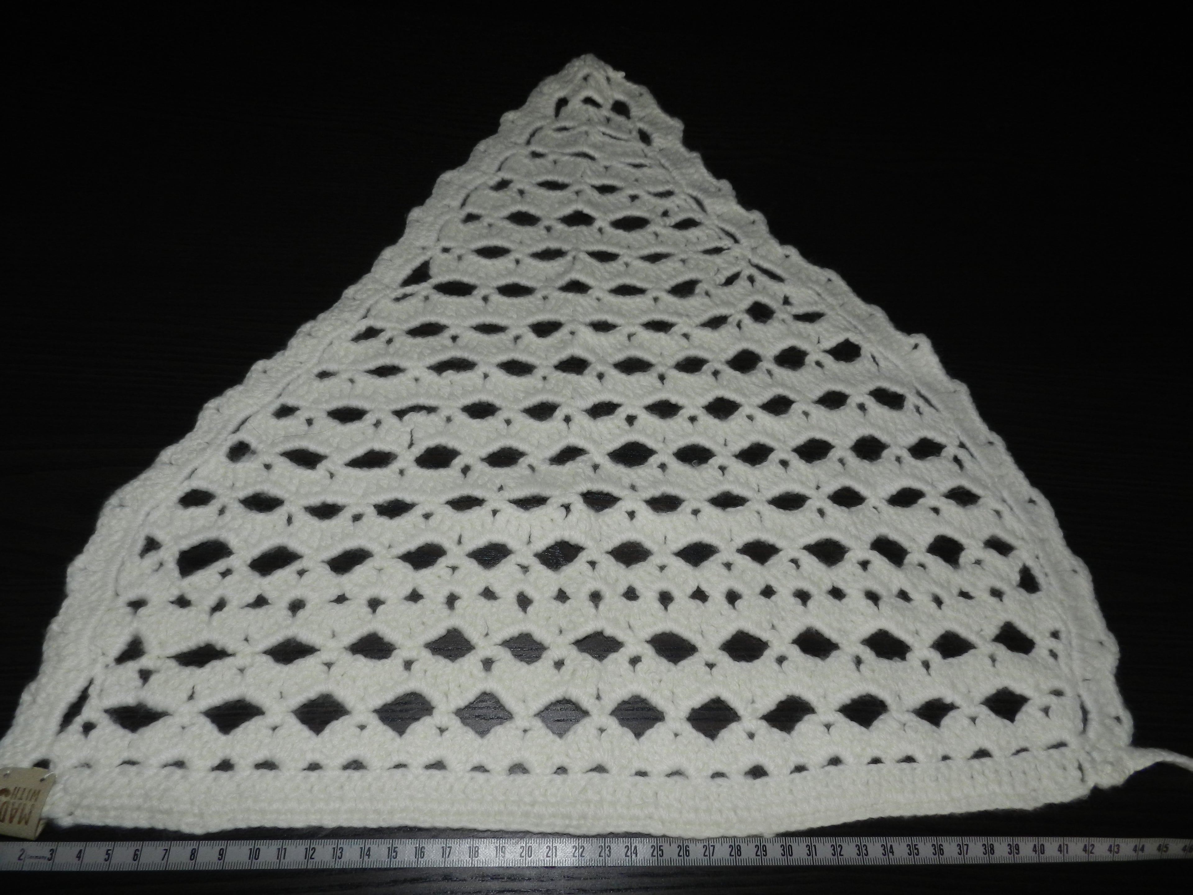 Bandana Crochet Blanc