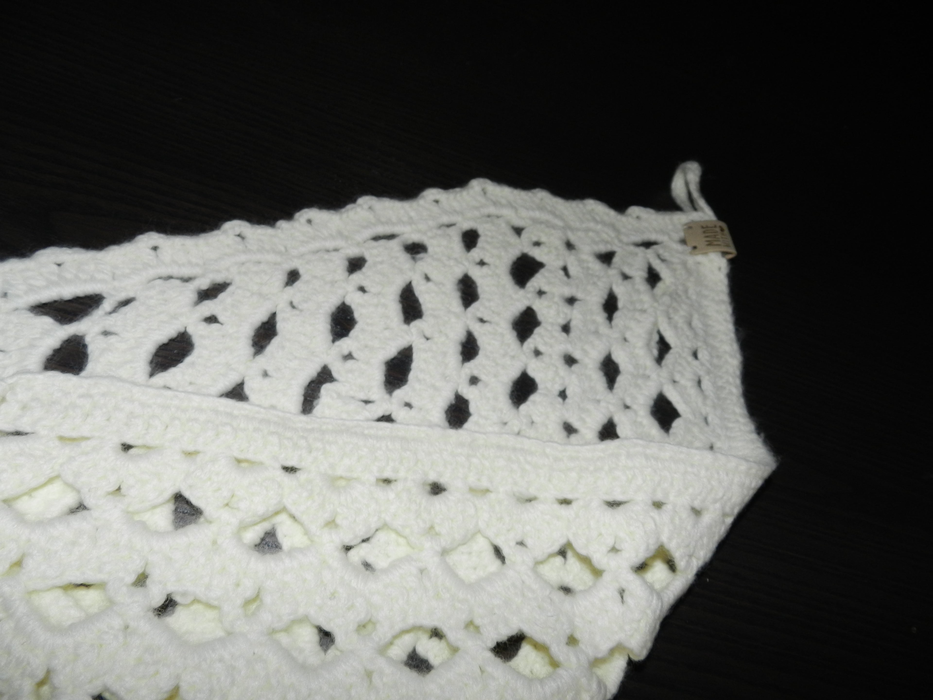 Bandana Crochet Blanc