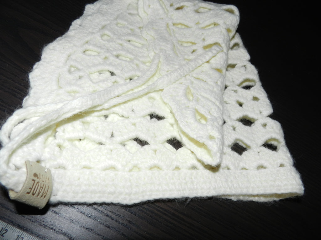 Bandana Crochet Blanc