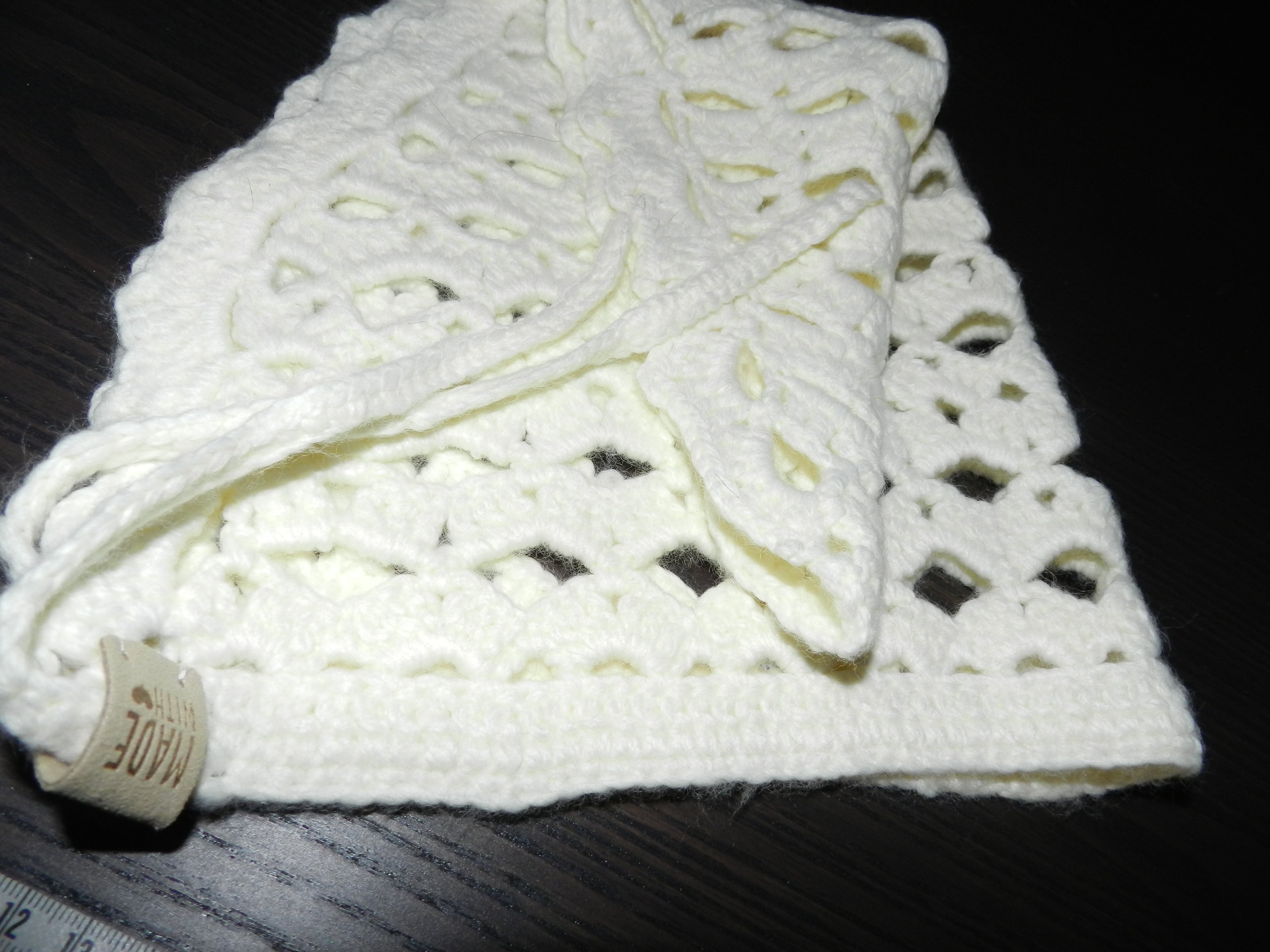 Bandana Crochet Blanc