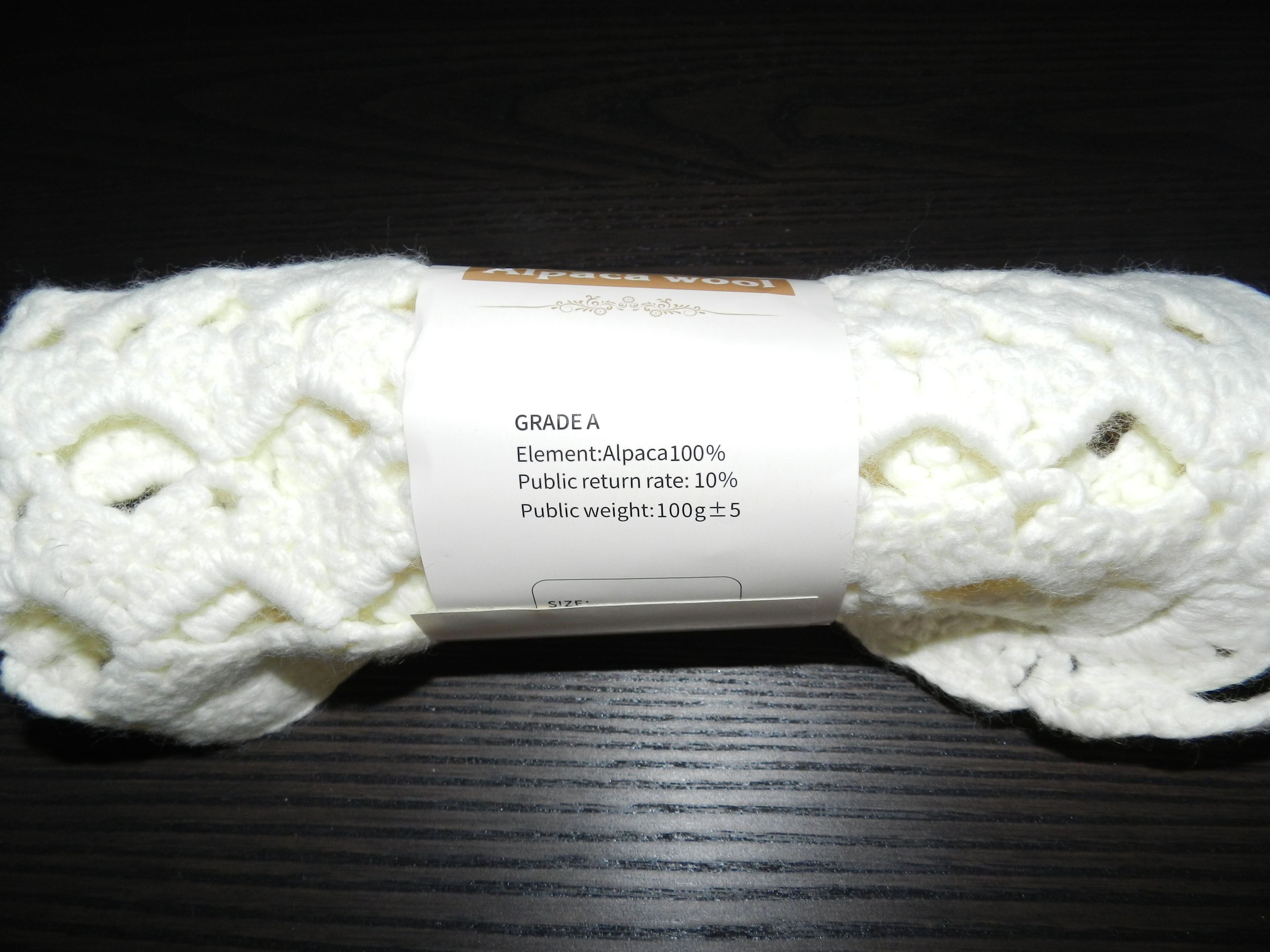 Bandana Crochet Blanc