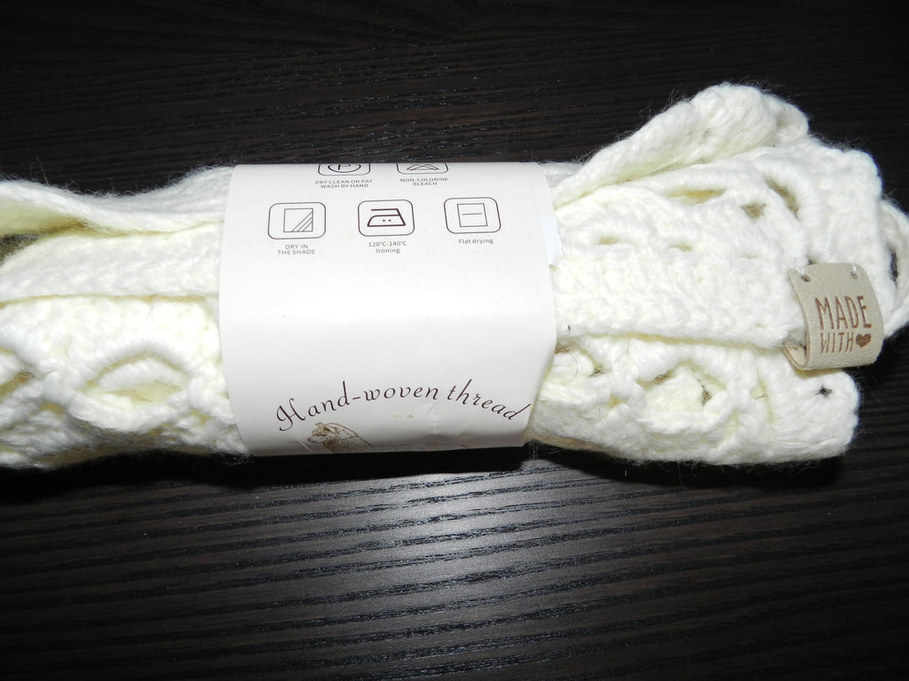 Bandana Crochet Blanc