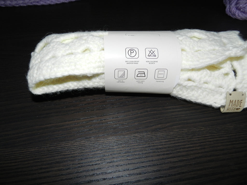 Bandana Crochet Blanc