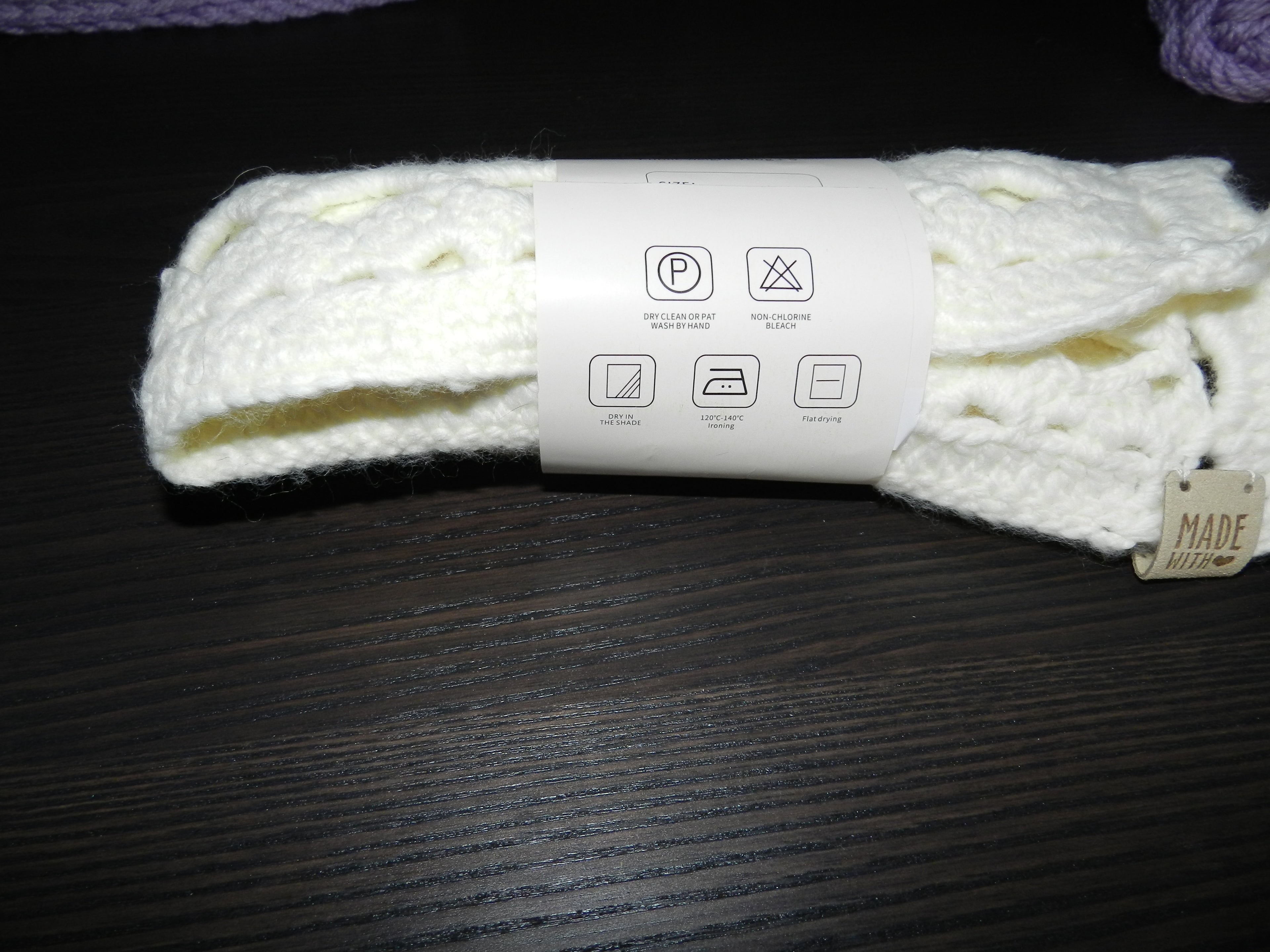 Bandana Crochet Blanc