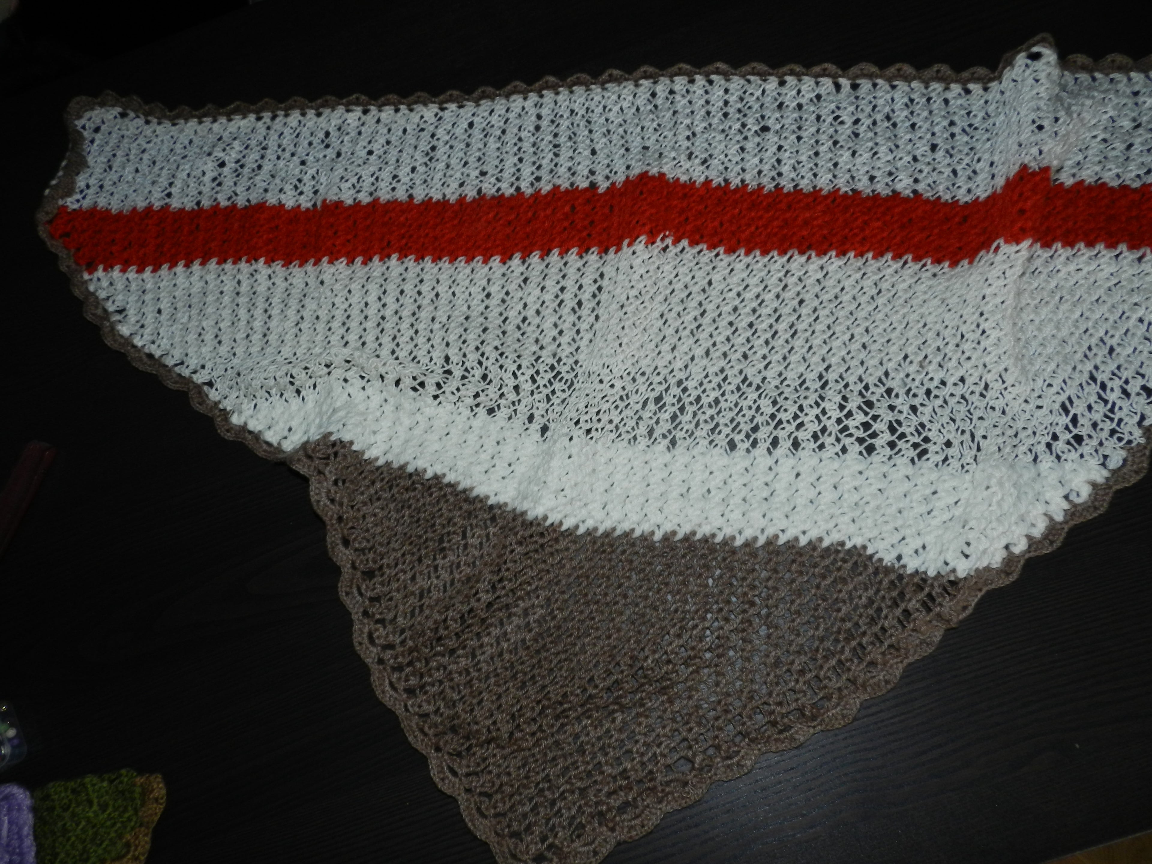 Châle Crochet Tricolore