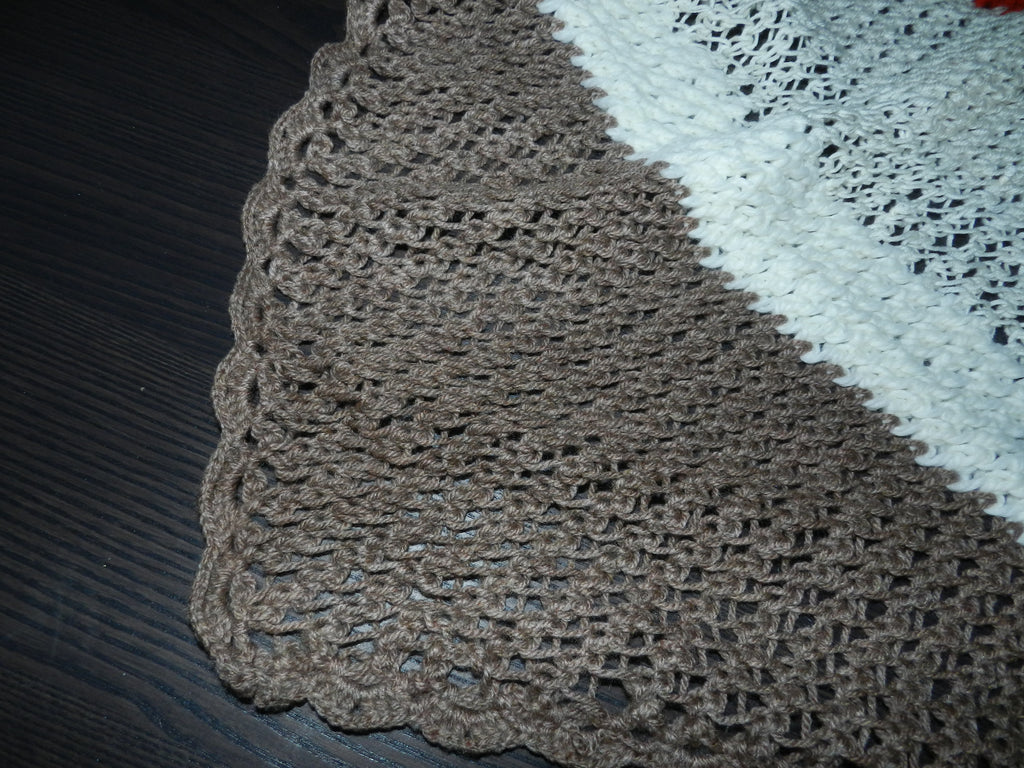 Châle Crochet Tricolore