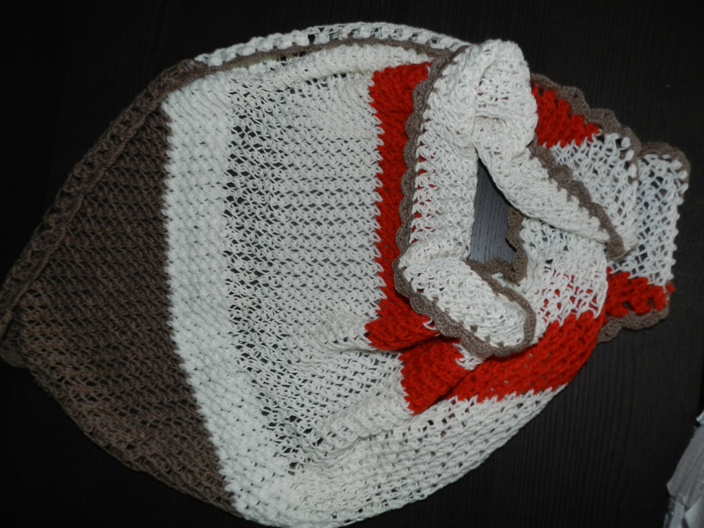 Châle Crochet Tricolore