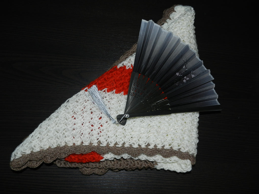 Châle Crochet Tricolore