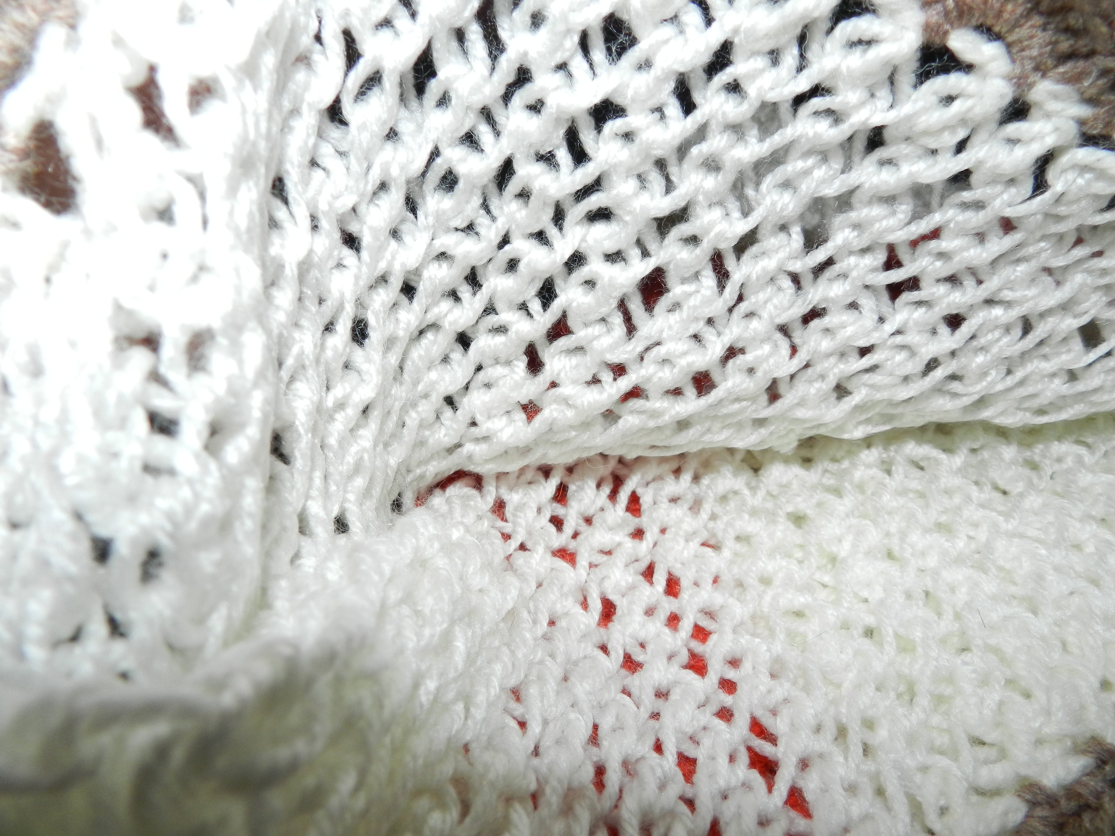 Châle Crochet Tricolore