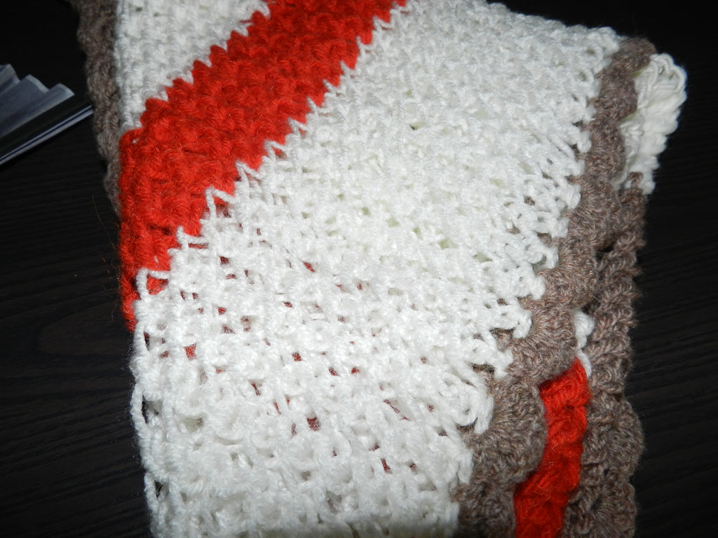 Châle Crochet Tricolore