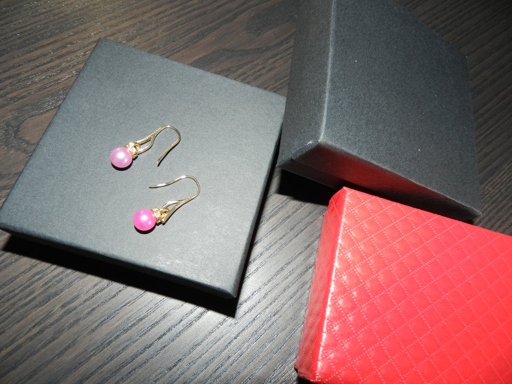 Boucles d'Oreilles "Les Pivoines Nacrées"
