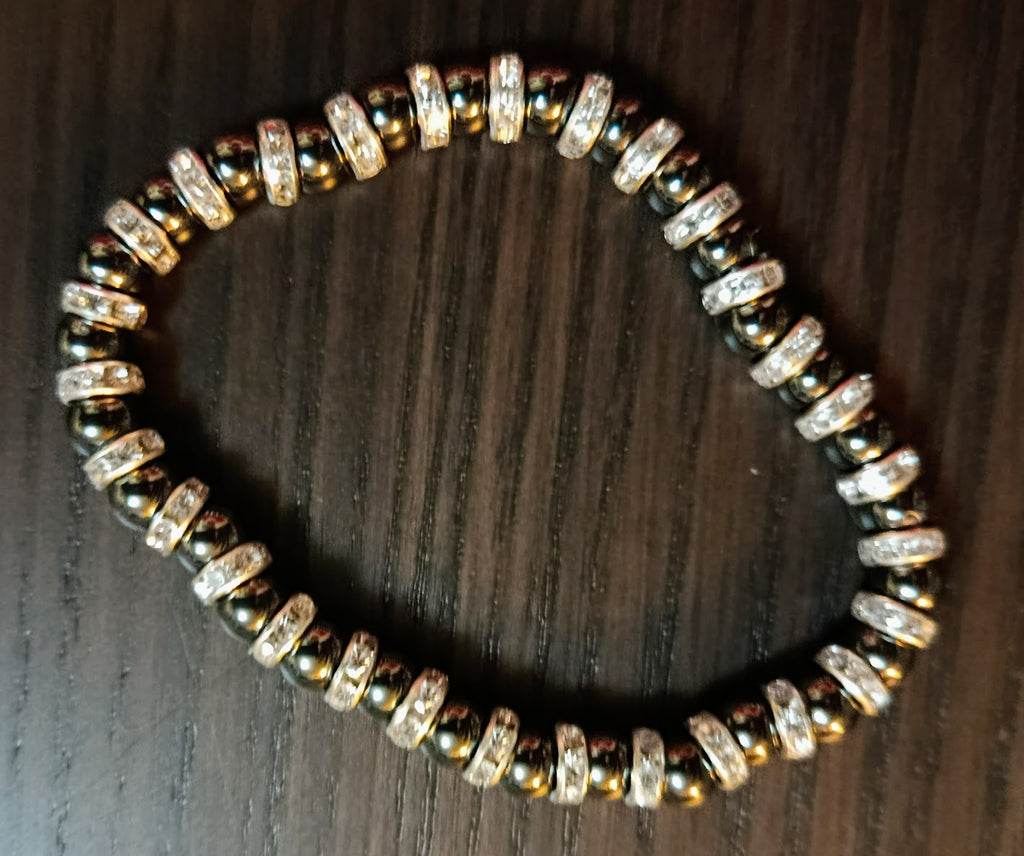 Bracelet Hématite & Éclats Vintage