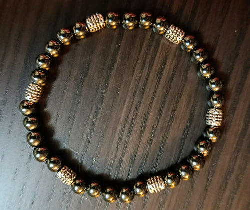 Bracelet "Ancrage en Hématite"
