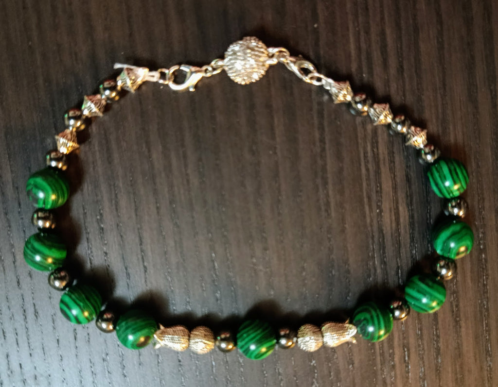 Parure "Malachite Impériale" – Élégance et confort (Modèle Grande Taille)