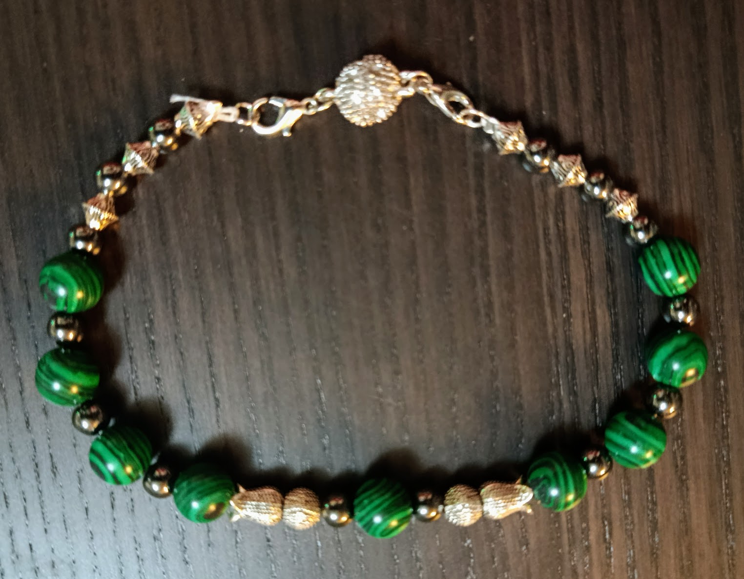 Parure "Malachite Impériale" – Élégance et confort (Modèle Grande Taille)
