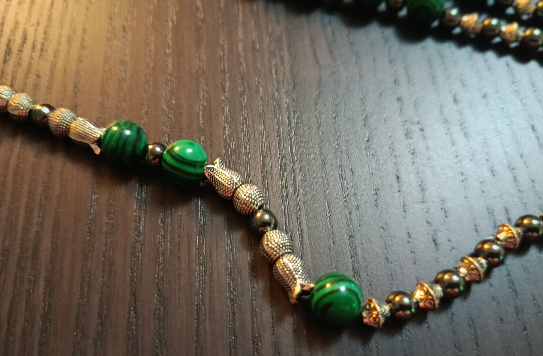 Parure "Malachite Impériale" – Élégance et confort (Modèle Grande Taille)
