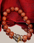 Bracelet Rivière d'Or & Éclats de Cuivre