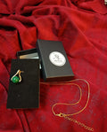 Collier Malachite naturelle plaqué or – Éclat Nomade