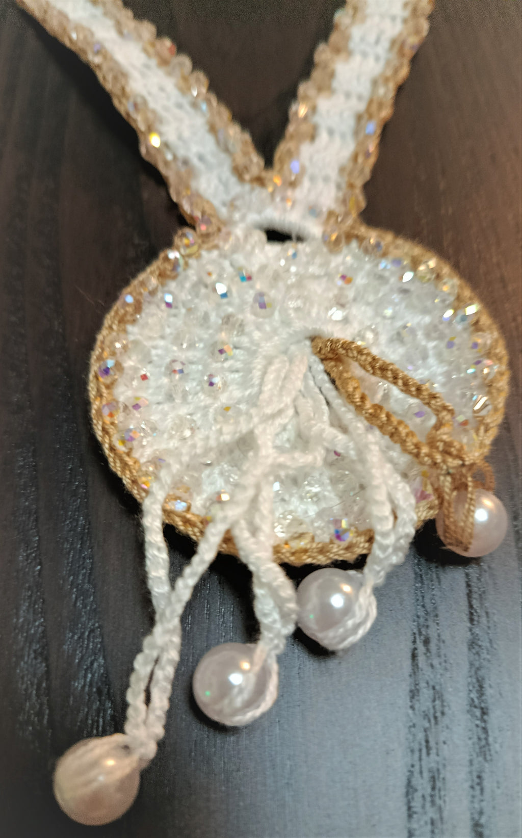 Collier artisanal "Mille Feux" – Crochet perlé et brodé à la main