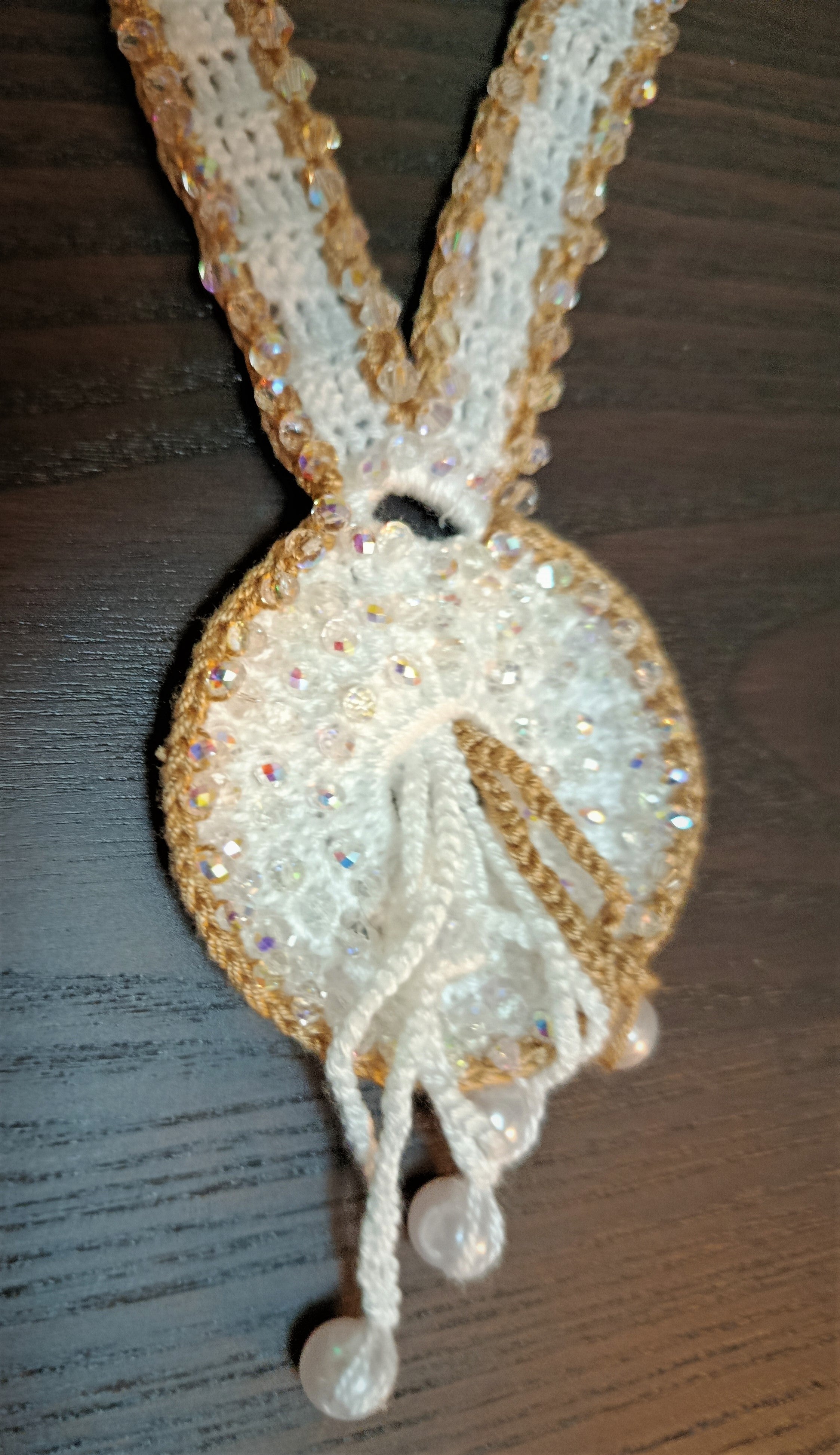 Collier artisanal "Mille Feux" – Crochet perlé et brodé à la main