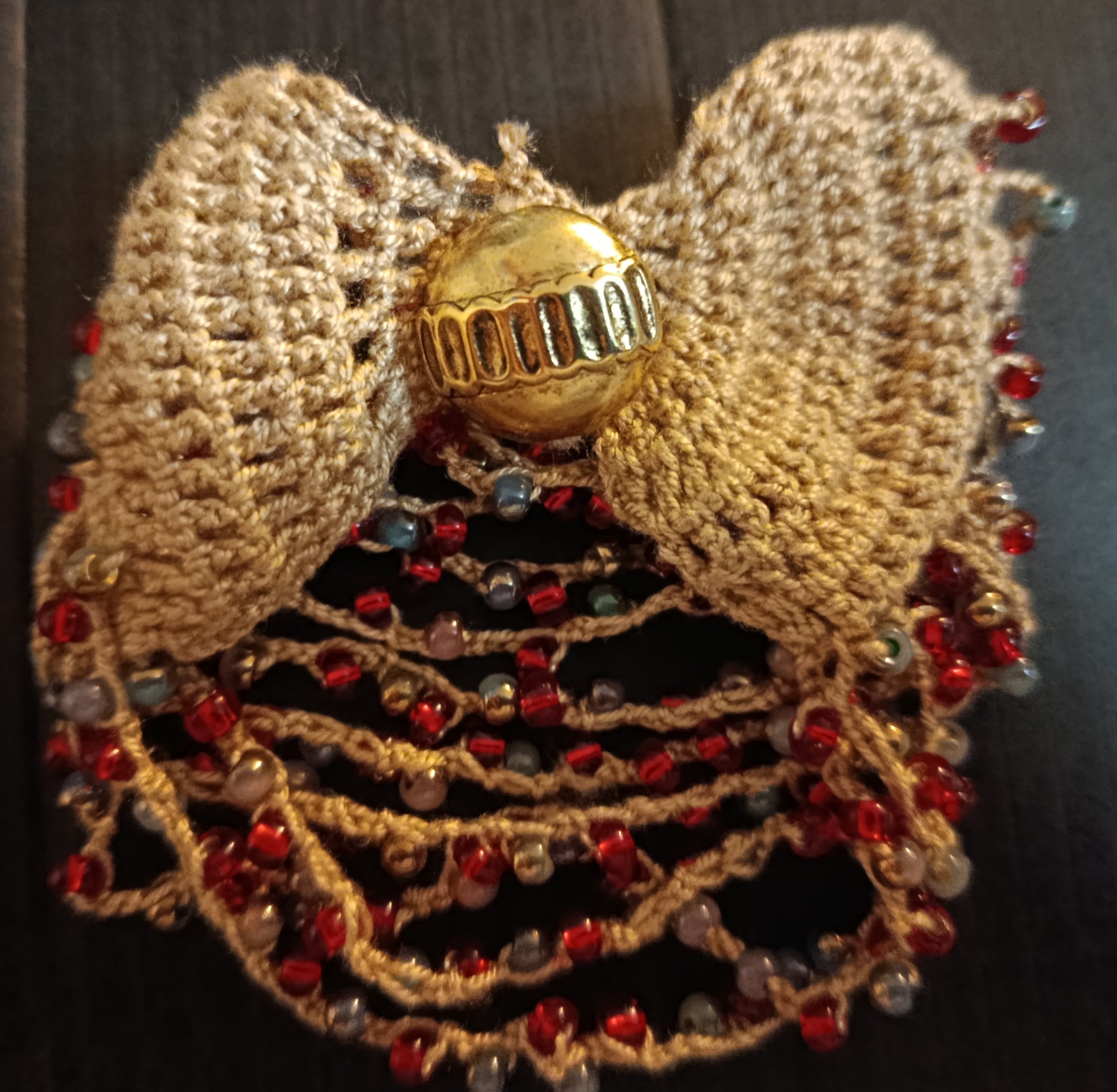 Bracelet Manchette Crochet & Rocailles