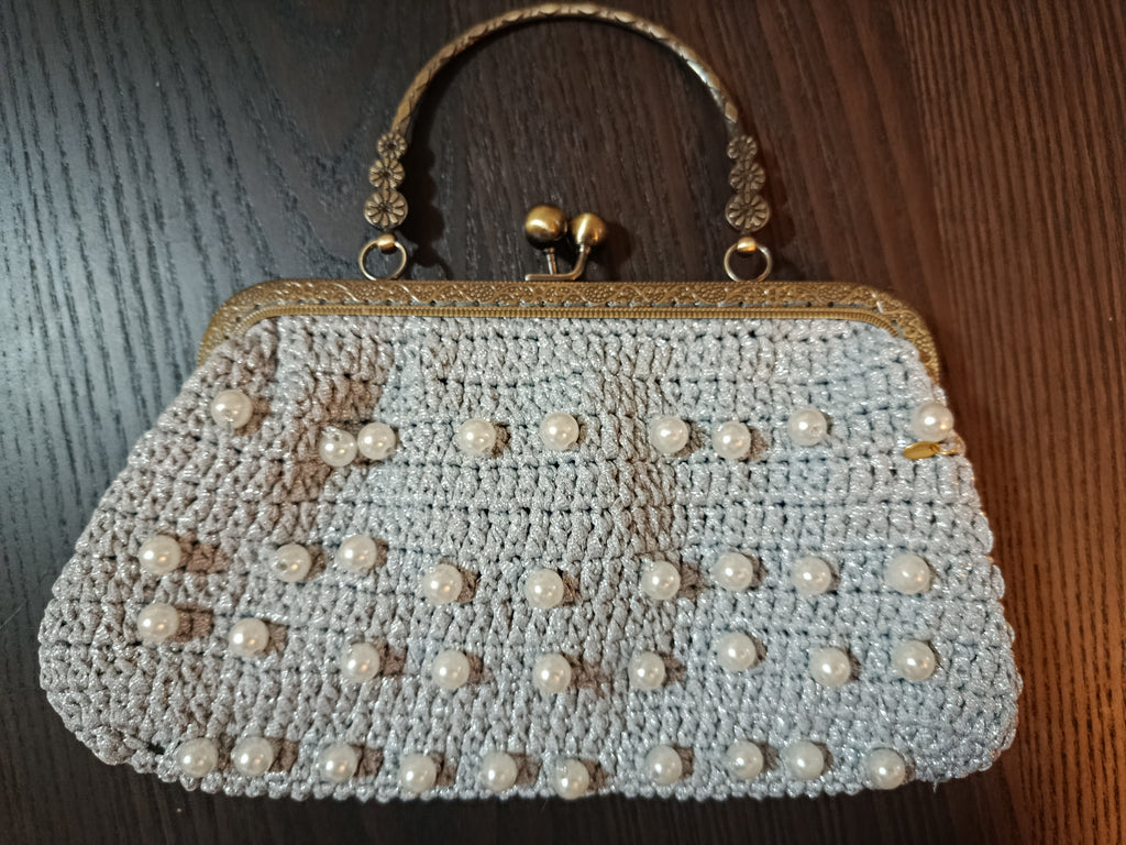 Sac de soirée en crochet « Oracle » – Pièce unique