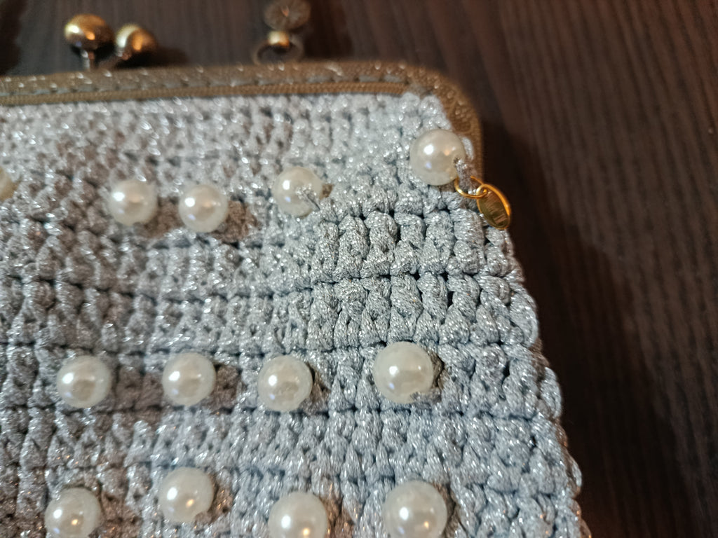 Sac de soirée en crochet « Oracle » – Pièce unique