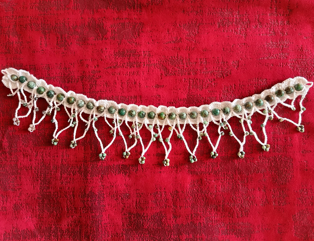 Ras de Cou "Forêt Secrète" – Crochet d'Art, Pierres Naturelles et Lithothérapie
