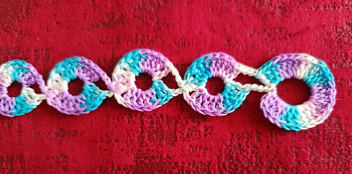 Bracelet "Ondes Chromatiques" – Crochet d'Art Graphique et Confort