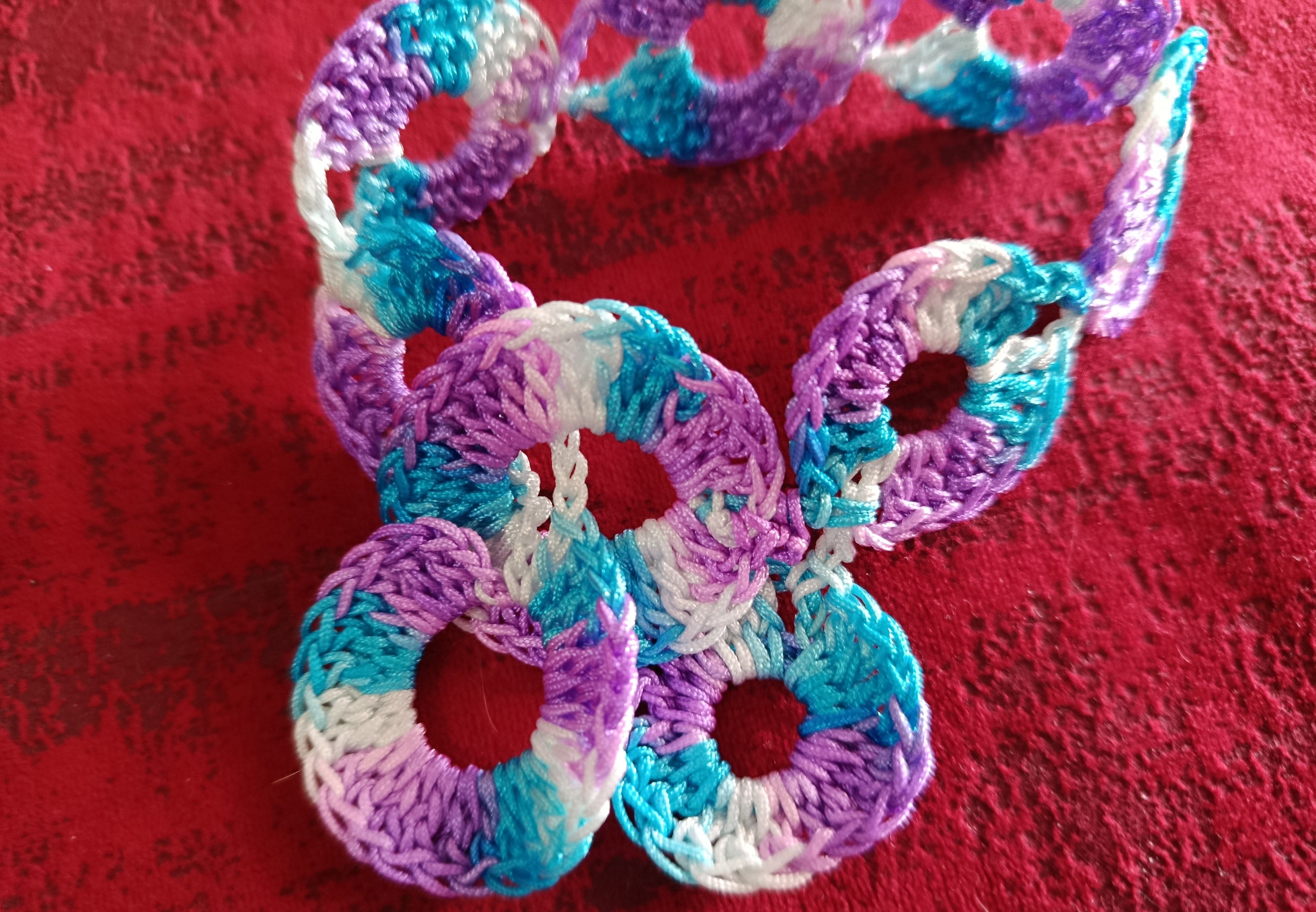 Bracelet "Ondes Chromatiques" – Crochet d'Art Graphique et Confort