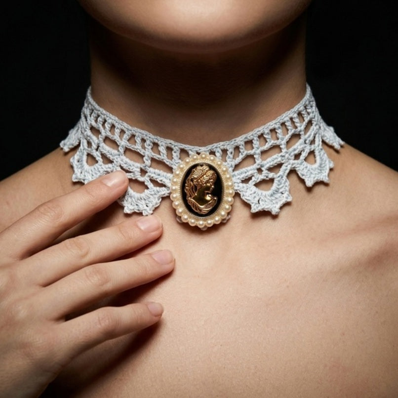 Col Ras-de-Cou "Camée Impérial" – Collection Atelier Éclat Nomade