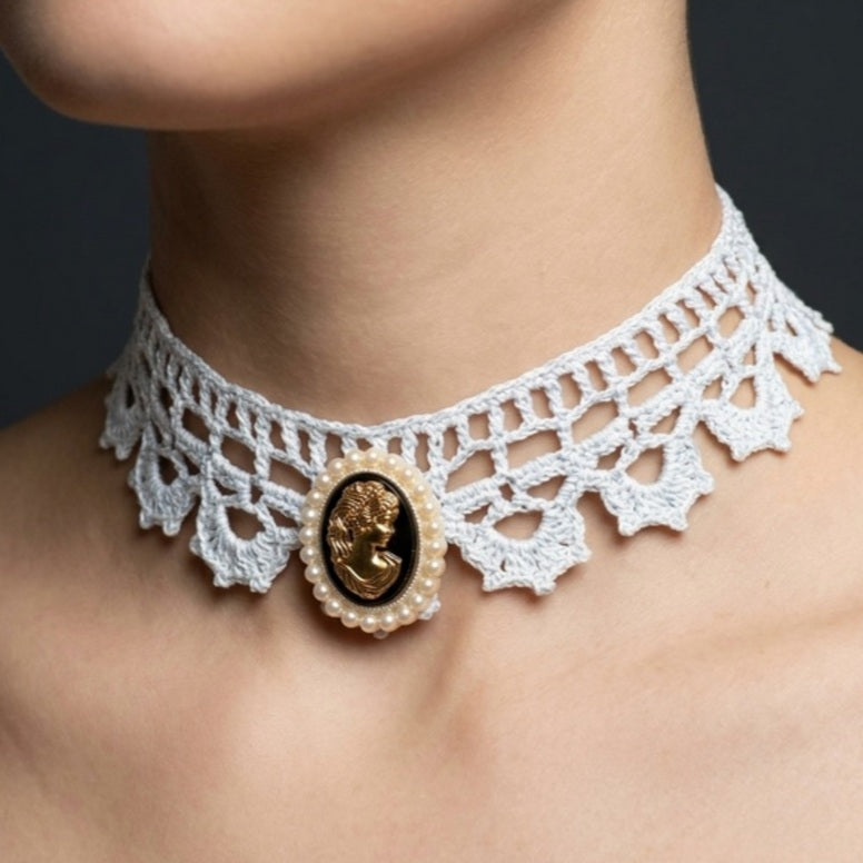 Col Ras-de-Cou "Camée Impérial" – Collection Atelier Éclat Nomade