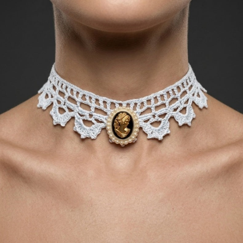 Col Ras-de-Cou "Camée Impérial" – Collection Atelier Éclat Nomade